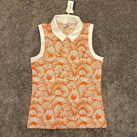 Tommy Bahama Womens Golf Shell 1/4 Zip Sleeveless Polo Top Size M - Medium - NWT - Picture 3 of 12